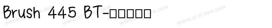 Brush 445 BT字体转换